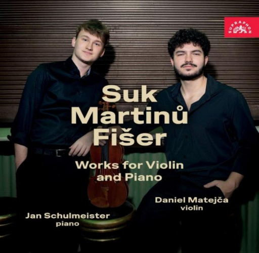 Levně Suk, Martinů, Fišer: Skladby pro housle s klavírem - CD