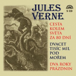 Cesta kolem světa za 80 dní, Dvacet tisíc mil pod mořem - 5 CD | VERNE, Jules