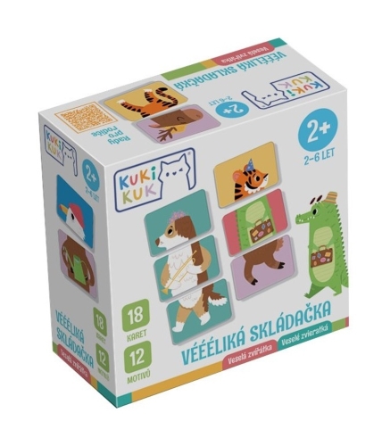 Levně Véééliká skládačka - Veselá zvířátka