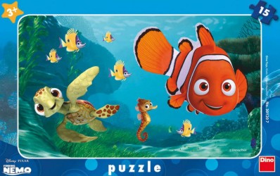 Levně Puzzle Nemo a želva (deskové) - 15 dílků