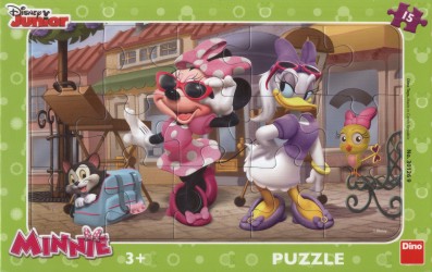 Levně Minnie na Montmartru - Puzzle (15 dílků)