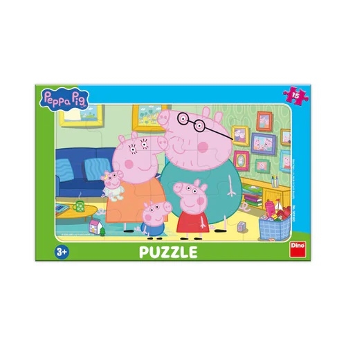 Levně PEPPA PIG V OBÝVACÍM POKOJI 15 deskové Puzzle
