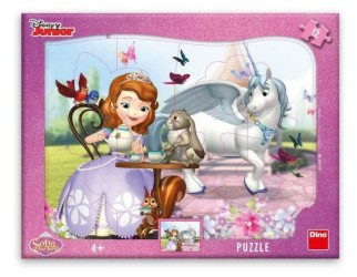 Levně Sofie na čaji - Puzzle deskové - 12 dílků