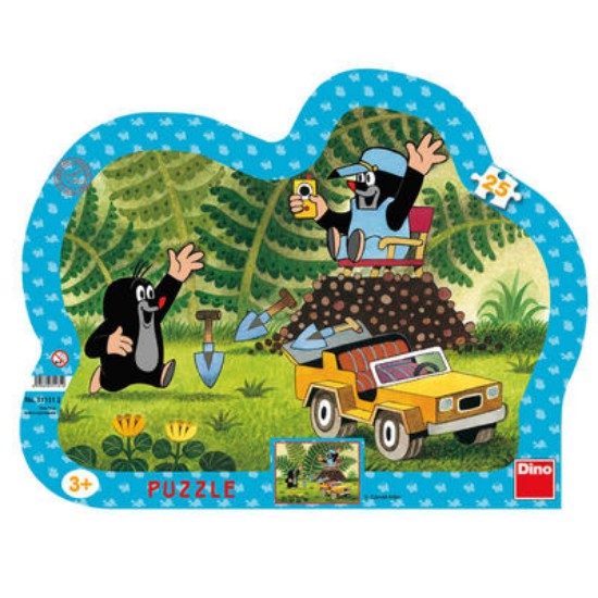 Levně Krtek s autem - Puzzle (1x25 dílků)