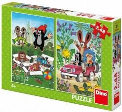 Levně Krtek se raduje - Puzzle (2x48 dílků)