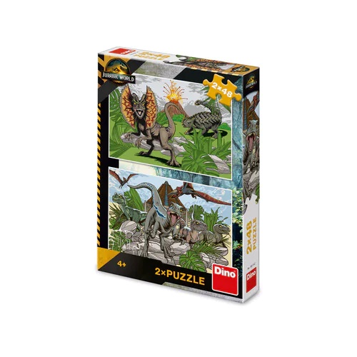Levně JURSKÝ SVĚT 2x48 Puzzle