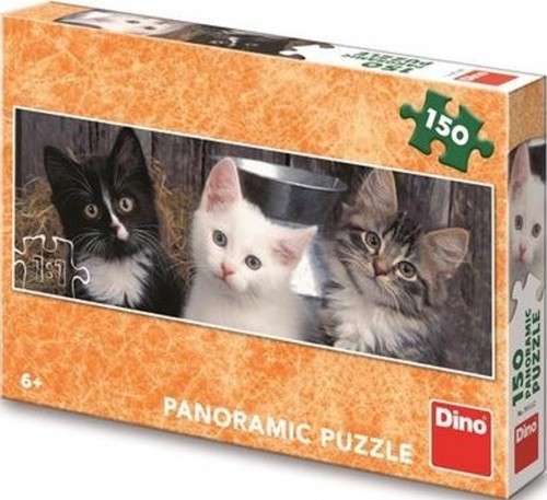 Levně Tři koťátka Panoramic - Puzzle (150 dílků)