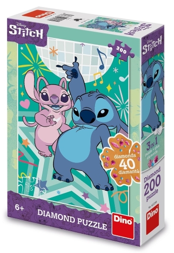 Levně Stitch diamond - Puzzle (200 dílků)