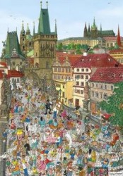 Levně Mostecká věž kreslená - Puzzle (500 dílků)