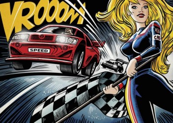 Levně Pop art: Závody - Puzzle (1000 dílků)