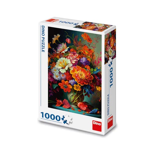 Levně KVĚTINY VE VÁZE 1000 Puzzle