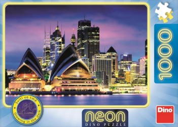 Levně Opera v Sydney - Neonové puzzle (1000 dílků)