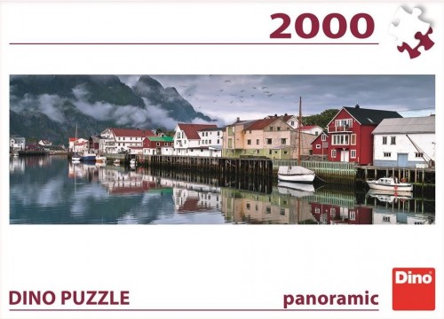 Levně Puzzle 2000 - Rybářská vesnice Panoramic