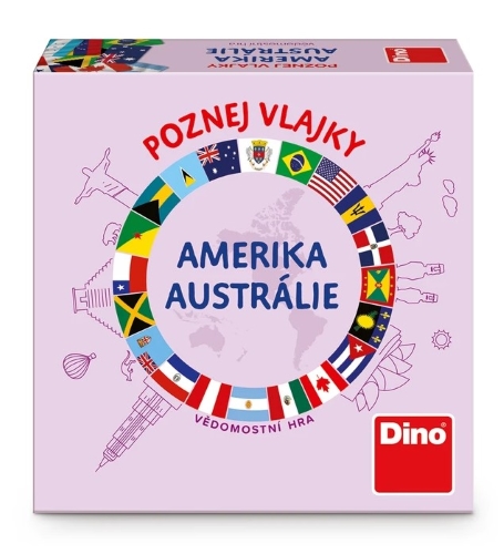 Levně Poznej vlajky - Amerika a Austrálie