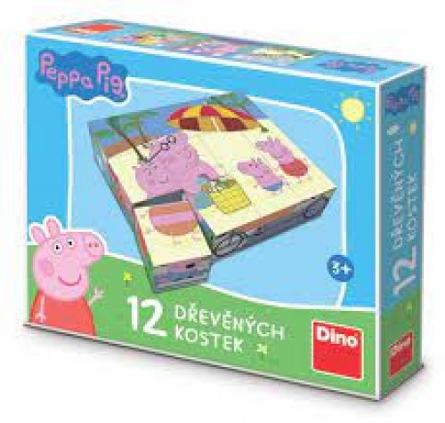 Levně Peppa Pig - Dřevěné kostky