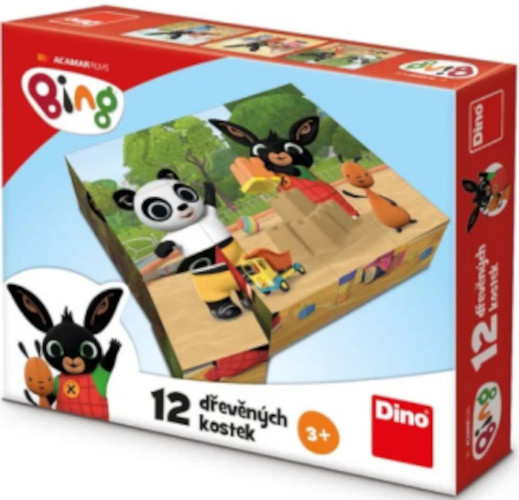 Levně Dřevěné kostky - Bing