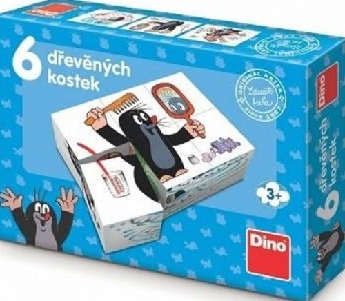 Levně Dřevěné kostky - Krtek