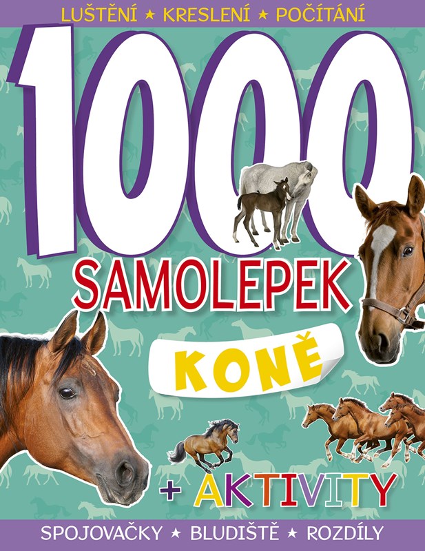 Levně 1000 samolepek – Koně