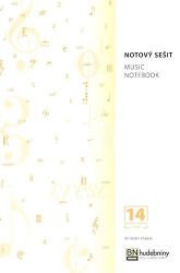 Levně Notový sešit A4 14 osnov