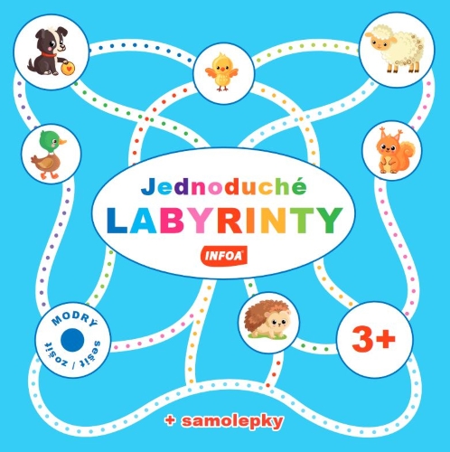 Levně Jednoduché labyrinty - Modrý sešit