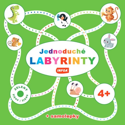 Levně Jednoduché labyrinty - Zelený sešit