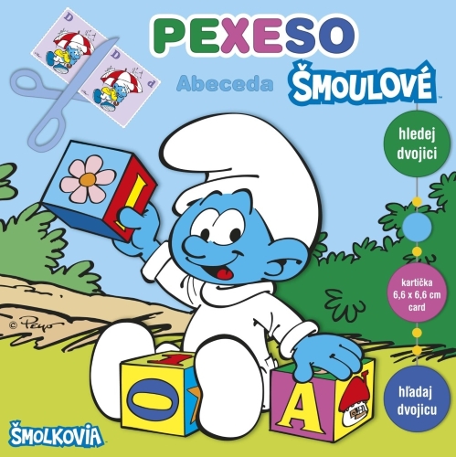 Levně Šmoulí abeceda - Pexeso s MAXI kartičkami