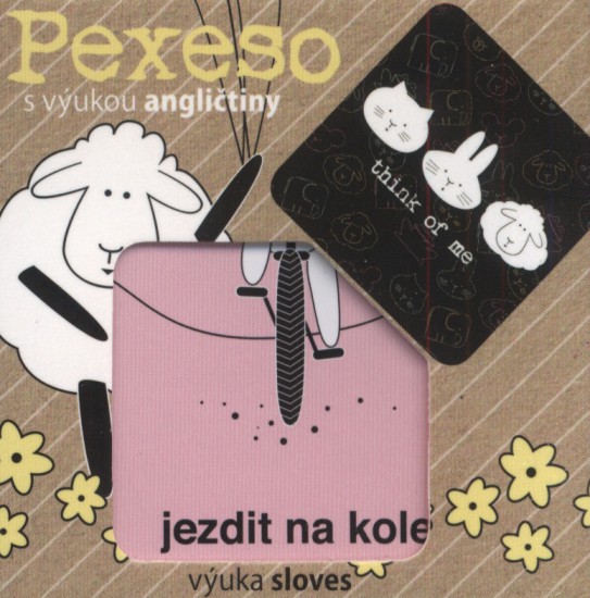 Pexeso Ovečka Shaun s výukou angličtiny - Think of me (A-2748)