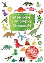 Levně Metalické samolepky - Dinosauři