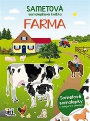 Levně Sametová samolepková knížka - Farma