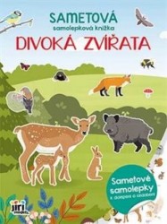 Levně Sametová samolepková knížka - Divoká zvířata
