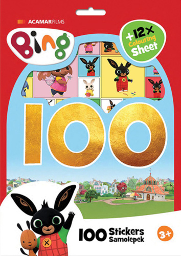 Levně 100 samolepek s omalovánkovými listy - Bing