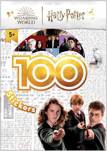 Levně 100 samolepek s omalovánkovými listy - Harry Potter