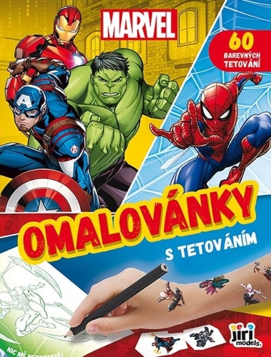 Levně Omalovánky s tetováním - Marvel