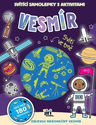 Levně Svítící samolepky s aktivitami - Vesmír