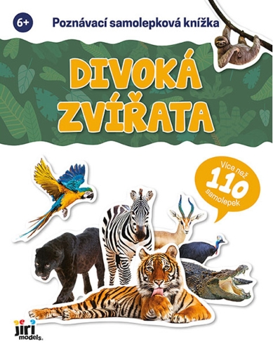 Levně Poznávací samolepková knížka - Divoká zvířata