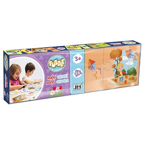 Levně Puzzle pro předškoláky v krabičce - Roční období