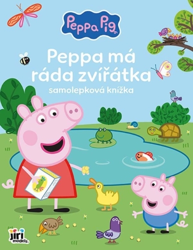 Levně Velká samolepková knížka Peppa má ráda zvířátka