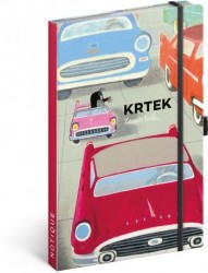 Levně Notes - Krtek a autíčko, linkovaný, 13 × 21 cm