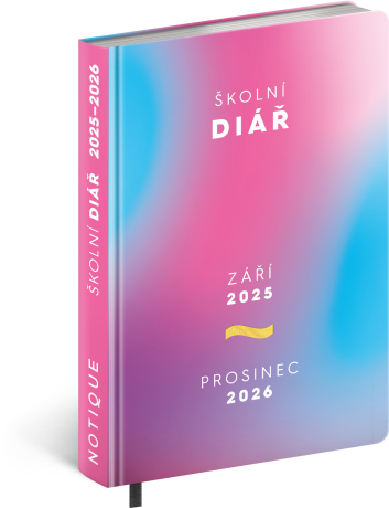 18měsíční školní diář - Růžový 2025/2026