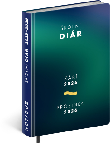 18měsíční školní diář - Zelený 2025/2026