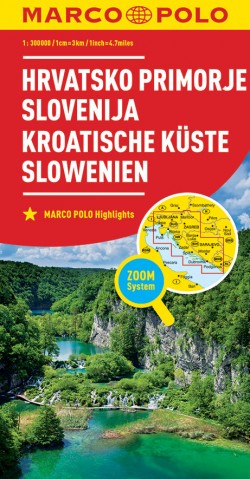 Chorvatské pobřeží, Slovinsko - 1:300 000
