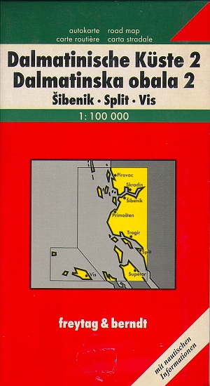 Dalmatinische Küste 2. Šibenik. Split. Vis 1 : 100 000