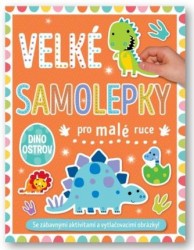 Levně Velké samolepky pro malé ruce Dino ostrov