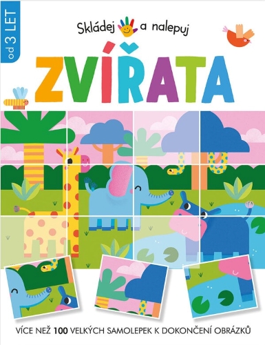 Levně Zvířata - Skládej a nalepuj