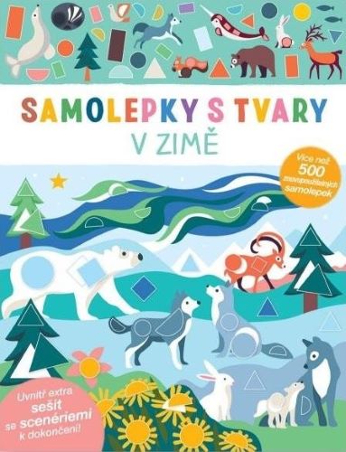 Levně V zimě - Samolepky s tvary