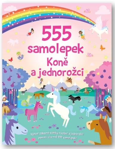 Levně 555 samolepek - Koně a jednorožci