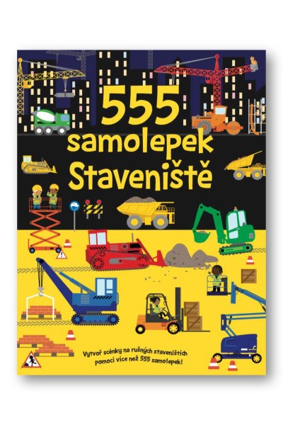 Levně 555 samolepek Staveniště