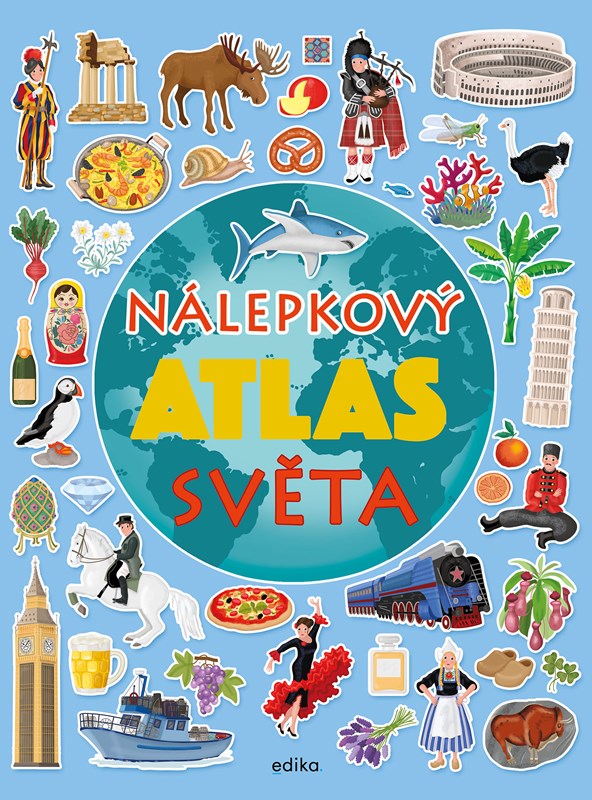 Levně Nálepkový atlas světa
