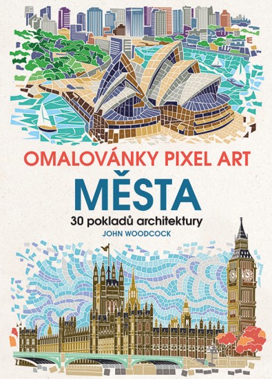 Omalovánky Pixel Art - Města