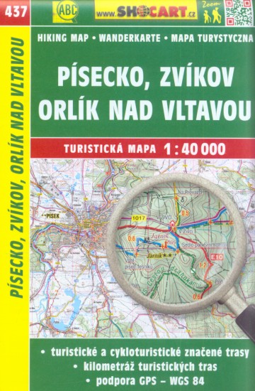 Písecko, Zvíkov, Orlík nad Vltavou 1:40 000